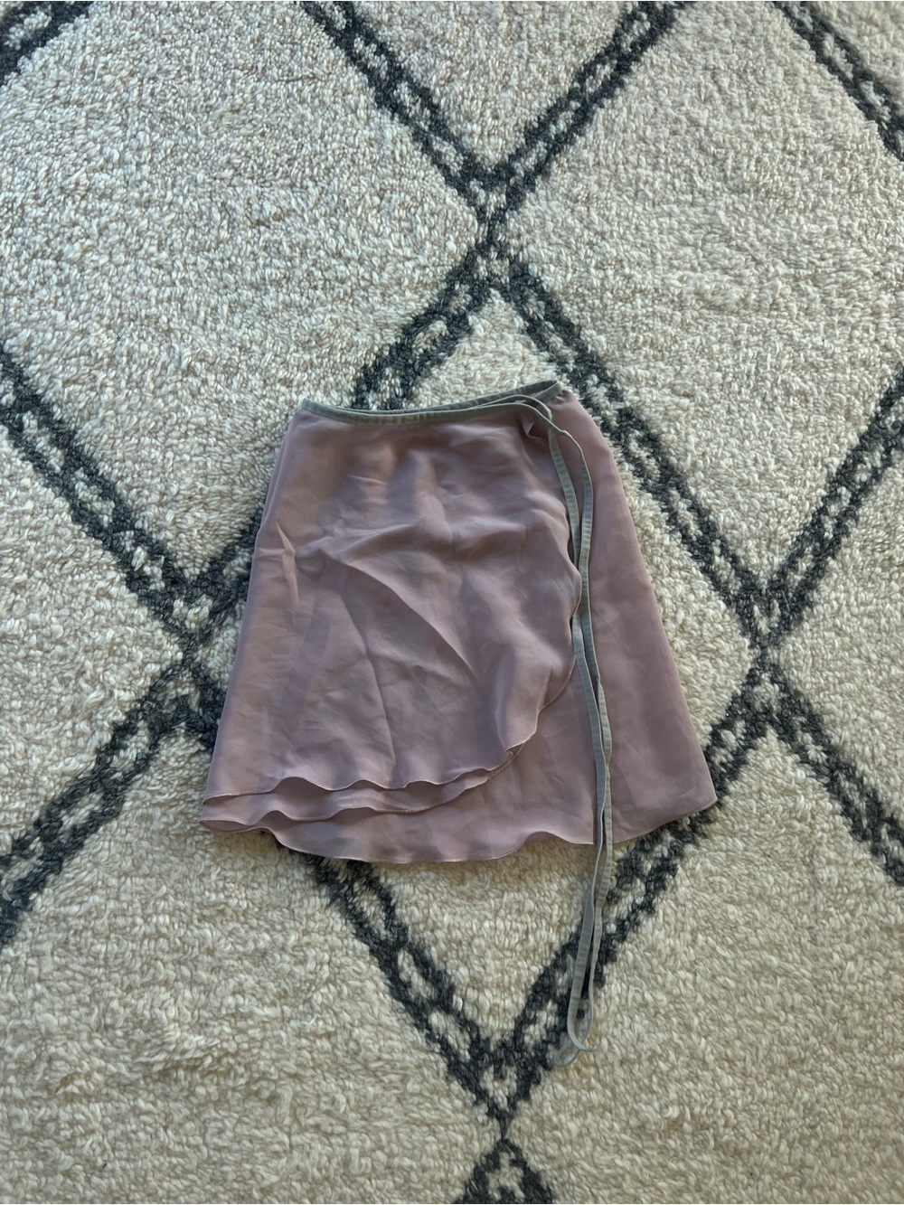 Women's Mauve Wrap ballet Skirt - Lightweight Layered Design